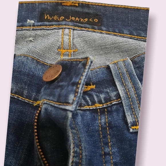 Nudie Jeans made in Italy,Size 28, Color Blue - Picture 5 of 12